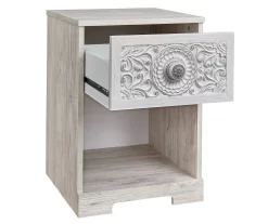 Paxberry Whitewash Nightstand -Home Style Shop 810591797 3