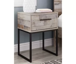 Neilsville Whitewash Nightstand -Home Style Shop 810591828 7 1
