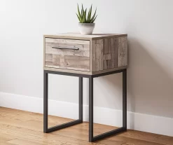 Neilsville Whitewash Nightstand -Home Style Shop 810591828 8 1