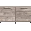 Neilsville Whitewash 6-Drawer Dresser