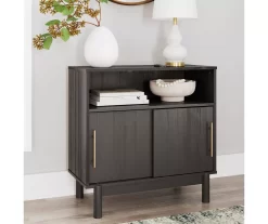 Brymont Dark Gray Sliding Door Accent Cabinet -Home Style Shop 810591843 7