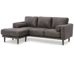 Signature Design By Ashley Arroyo Faux Leather Sofa Chaise -Home Style Shop 810594573 1