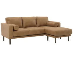 Signature Design By Ashley Arroyo Faux Leather Sofa Chaise -Home Style Shop 810594574 5 1