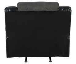 Earhart Slate Faux Leather Rocker Recliner -Home Style Shop 810594581 3 1