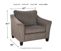 Nemoli Slate Chair And A Half -Home Style Shop 810594614 6