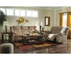 Tulen Mocha Reclining Loveseat -Home Style Shop 810594625 810594629 3 1
