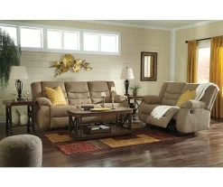 Tulen Mocha Reclining Loveseat -Home Style Shop 810594625 810594629 4 1