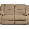 Tulen Mocha Reclining Loveseat
