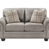 Olsberg Steel Faux Suede Loveseat