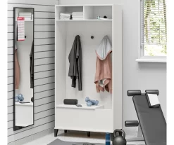 Evolution Amplus White Gym Storage Cabinet -Home Style Shop 810597746 6