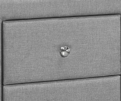 Monarch Linen Upholstered Nightstand -Home Style Shop 810598500 A8