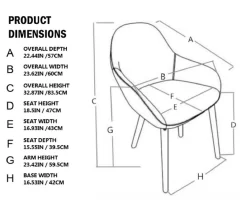Glitzhome Mid-Century Modern Faux Leather Dining Chairs, 2-Pack -Home Style Shop 810598714 A0 6 1