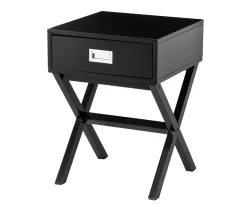 Glitzhome X-Leg End Table