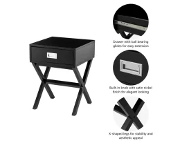 Glitzhome X-Leg End Table -Home Style Shop 810598717 A0 5