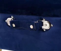 Glitzhome Velvet Suitcase Storage Stool -Home Style Shop 810598944 A0 6