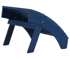 Sundown Treasure Blue Slat Ottoman -Home Style Shop 810599450 2