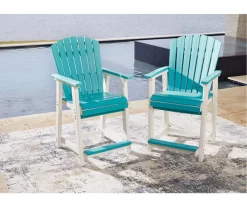 Eisley Wood Look Patio Dining Counter Stools, 2-Pack -Home Style Shop 810599459 7