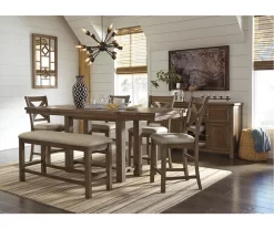 Moriville Extension Leaf Counter-Height Dining Table -Home Style Shop 810599583 2