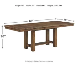 Moriville Extension Leaf Dining Table -Home Style Shop 810599584 9