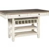 Bolanburg Counter-Height Dining Table With Wine Bottle Storage