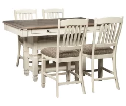 Bolanburg Counter-Height Dining Table With Wine Bottle Storage -Home Style Shop 810599589 4