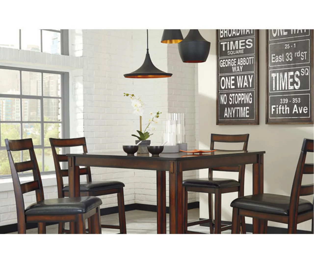 Coviar 5-Piece Counter-Height Dining Set 4 Coviar 5-Piece Counter-Height Dining Set - Image 4
