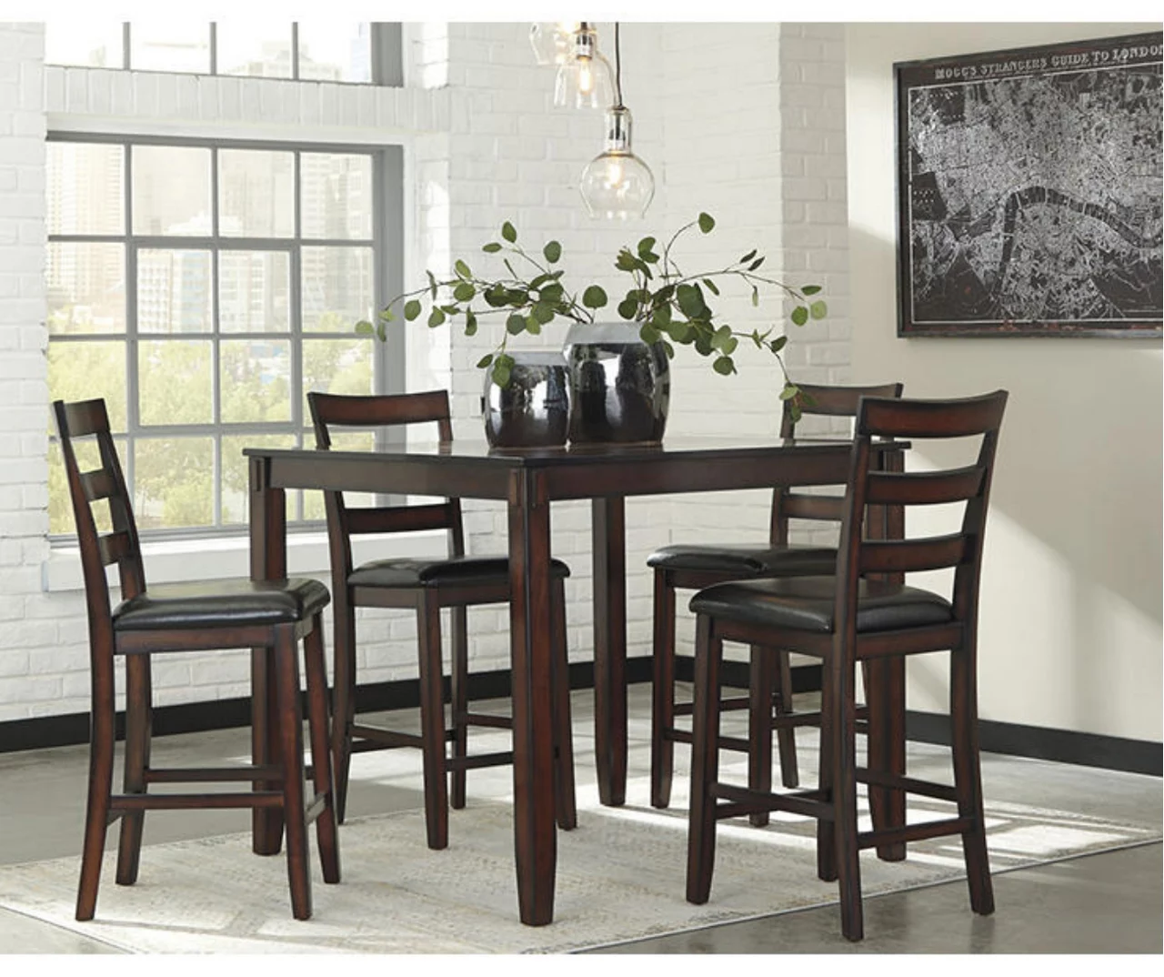 Coviar 5-Piece Counter-Height Dining Set 2 Coviar 5-Piece Counter-Height Dining Set - Image 2