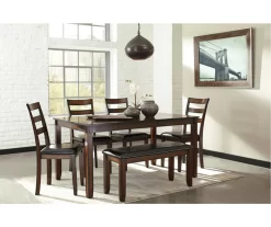 Coviar 6-Piece Dining Set With Bench -Home Style Shop 810599628 4