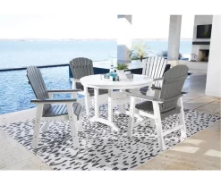 Transville Gray & White Wood Look Patio Dining Chairs, 2-Pack 14 Transville Gray & White Wood Look Patio Dining Chairs, 2-Pack -Home Style Shop 810601930 2