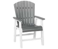 Transville Gray & White Wood Look Patio Dining Chairs, 2-Pack 10 Transville Gray & White Wood Look Patio Dining Chairs, 2-Pack -Home Style Shop 810601930 3