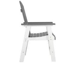 Transville Gray & White Wood Look Patio Dining Chairs, 2-Pack 11 Transville Gray & White Wood Look Patio Dining Chairs, 2-Pack -Home Style Shop 810601930 6