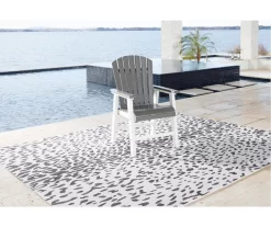 Transville Gray & White Wood Look Patio Dining Chairs, 2-Pack 13 Transville Gray & White Wood Look Patio Dining Chairs, 2-Pack -Home Style Shop 810601930 7