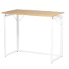 Blonde Wood & White Folding Desk