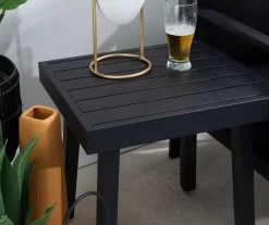 Marcy Black Metal Patio Side Table -Home Style Shop 810607955 A7 6