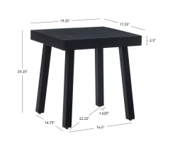 Marcy Black Metal Patio Side Table -Home Style Shop 810607955 A8 7