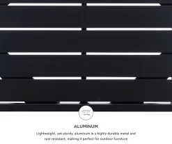 Marcy Black Metal Patio Side Table -Home Style Shop 810607955 A8 8