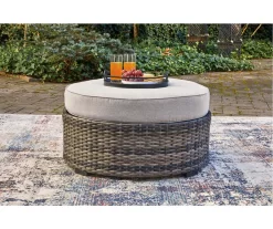 Harbor Court All-Weather Wicker Cushioned Patio Ottoman -Home Style Shop 810607992 3