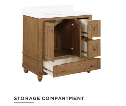 DHP Atwater Living Jazmyn Bathroom Vanity With White Sink -Home Style Shop 810610487 A0 2