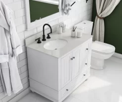 DHP Atwater Living Jazmyn Bathroom Vanity With White Sink -Home Style Shop 810610488 B0 1