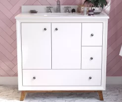 DHP Atwater Living Delias Bathroom Vanity With White Sink -Home Style Shop 810610514 B0 1