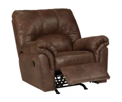 Bladen Coffee Faux Leather Rocker Recliner -Home Style Shop 810612226 1