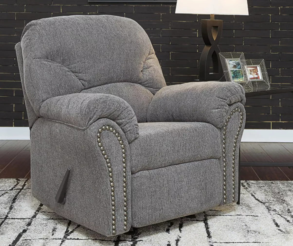 Allmaxx Gray Rocker Recliner 2 Allmaxx Gray Rocker Recliner - Image 2