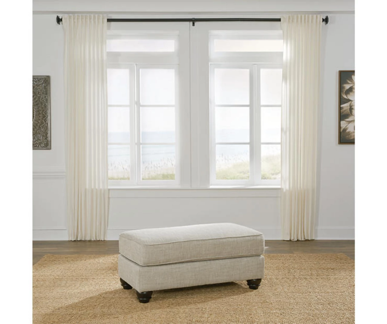 Asanti Gray Ottoman 2 Asanti Gray Ottoman - Image 2