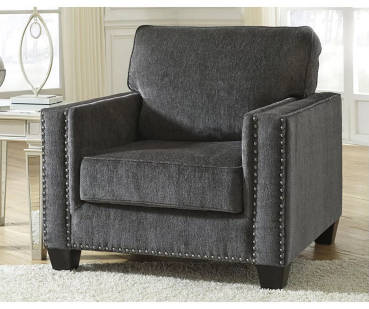 Gavril Smoky Gray Armchair 2 Gavril Smoky Gray Armchair - Image 2