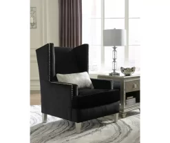 Harriotte Black Accent Chair -Home Style Shop 810612309 1