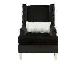 Harriotte Black Accent Chair