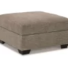 Creswell Gray Storage Ottoman