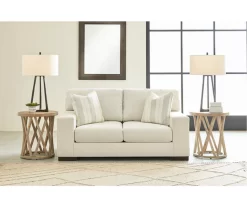 Maggie White Loveseat -Home Style Shop 810612353 5