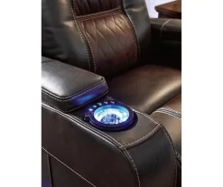 Composer Brown Faux Leather Power Recliner -Home Style Shop 810612553 3