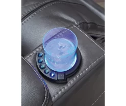 Composer Black Faux Leather Power Recliner -Home Style Shop 810612554 2